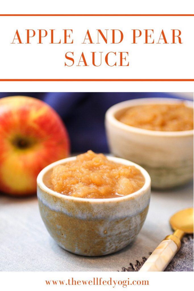Apple and Pear Sauce Pinterest Graphic