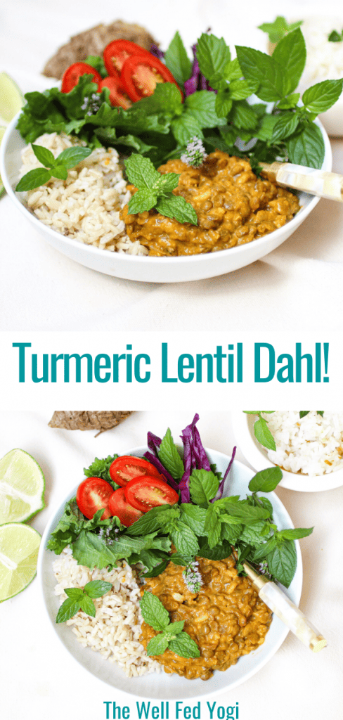 Don't forget to Pin it! A delicious Lentil Dahl