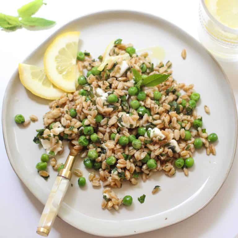 Delicious and Healthy Farro and Pea Salad