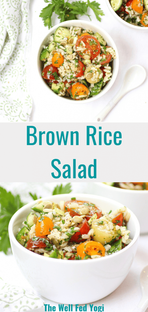 Don't forget to Pin it for later! Brown Rice Salad
