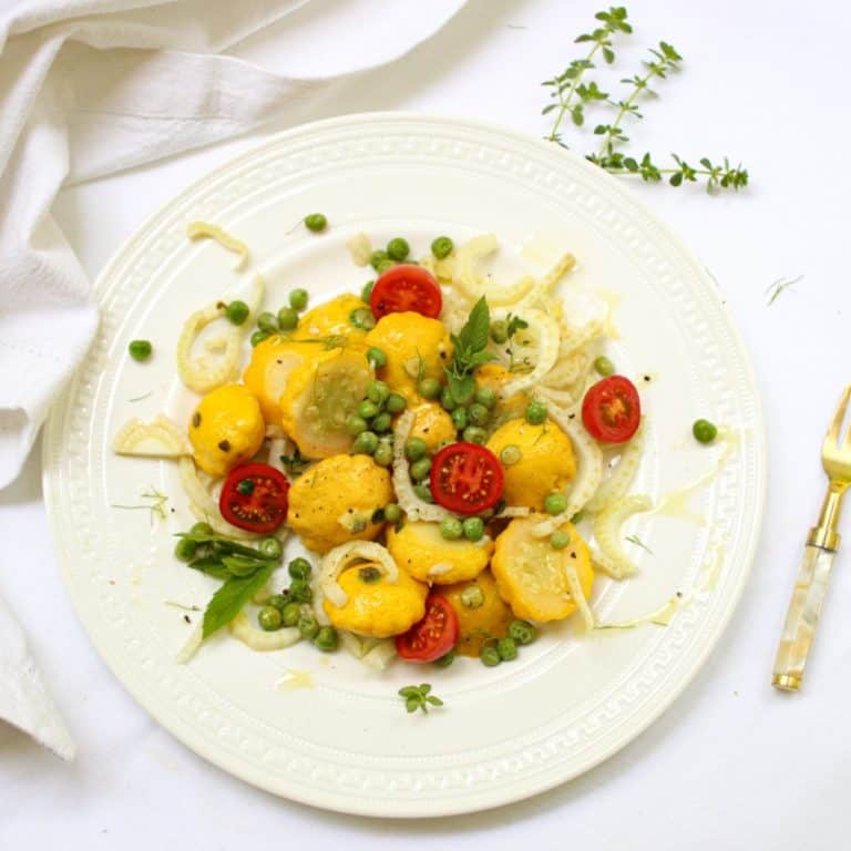 Patty Pan Squash Salad