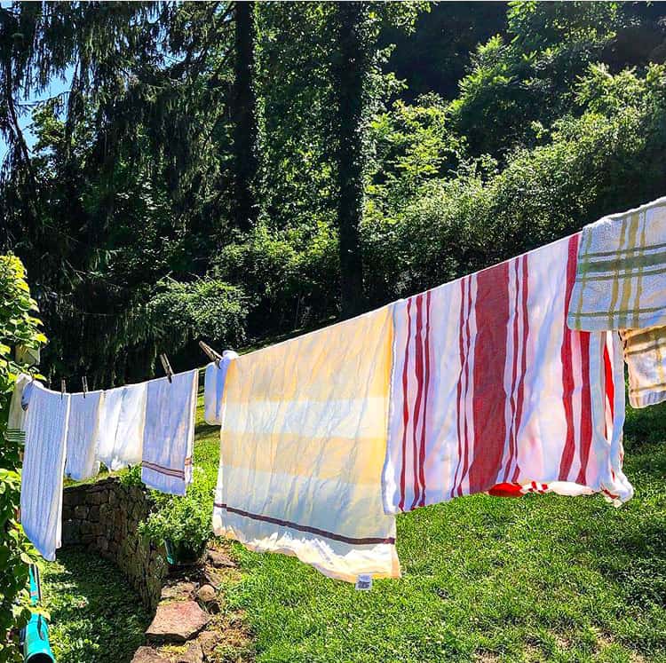 Line dry your washing to be more sustainable