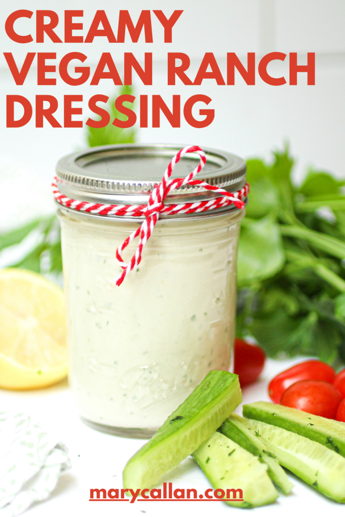 Creamy vegan ranch dressing