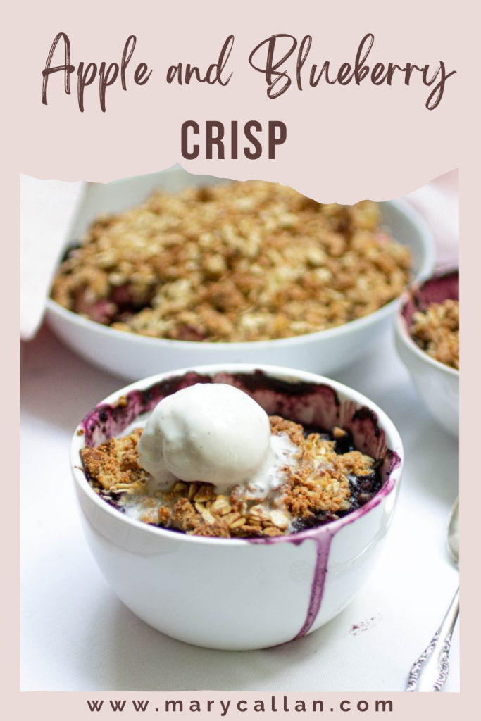 Apple and Blueberry Crisp