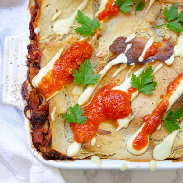 The Best Vegan Lasagna, Oil- Free!