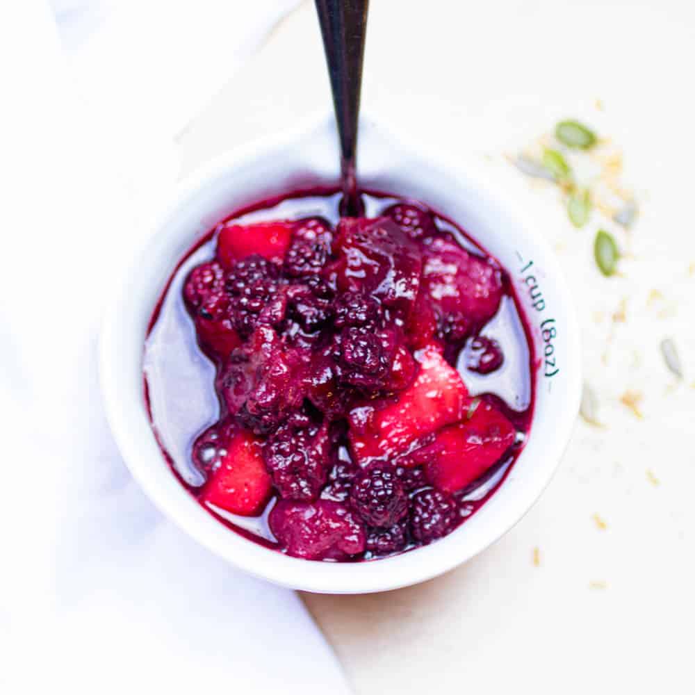 Blackberry and Apple Compote