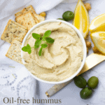 Oil-free hummus
