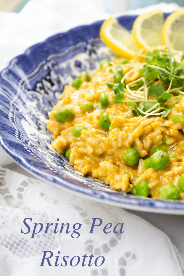 A delicious spring pea risotto