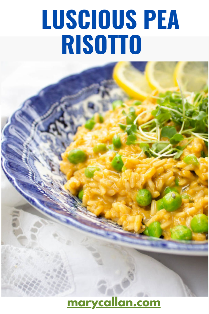 Spring Pea risotto pin