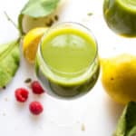 A refreshing green breakfast smoothie