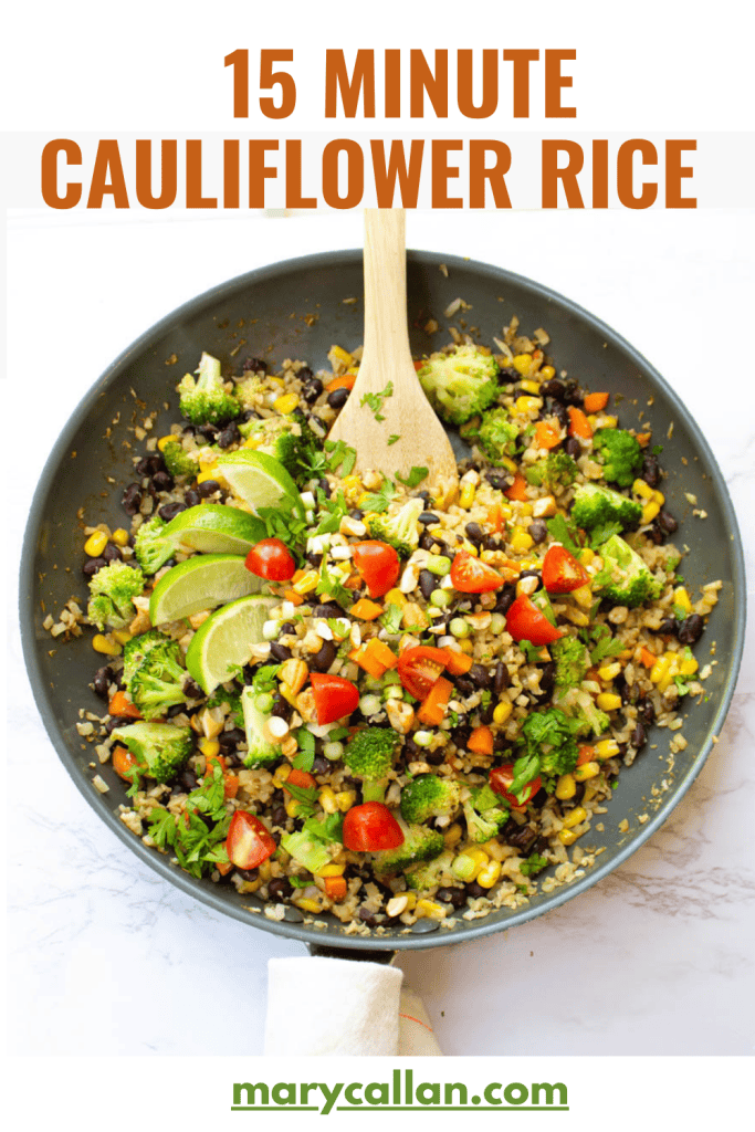 15 Minute Cauliflower Rice Pin