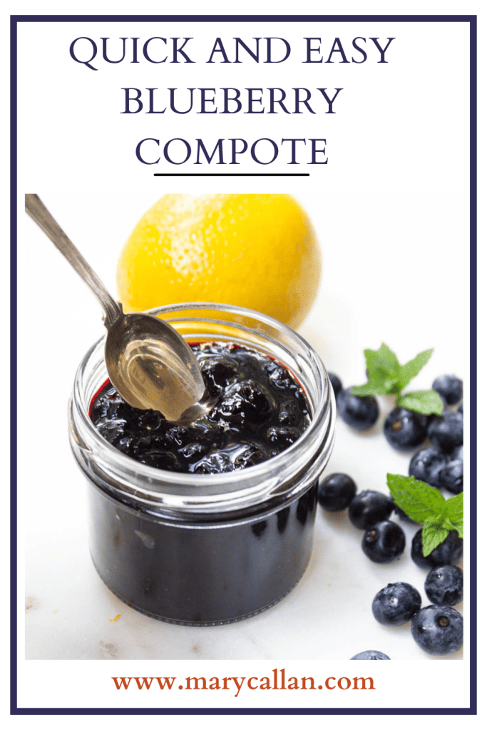 Quick and Easy Blueberry Compote