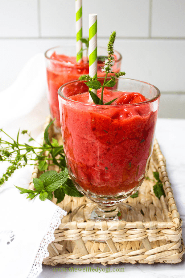 Watermelon, Strawberry Slushie 