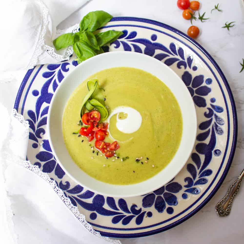 Healthy and Delicious Zucchini and Basil Soup