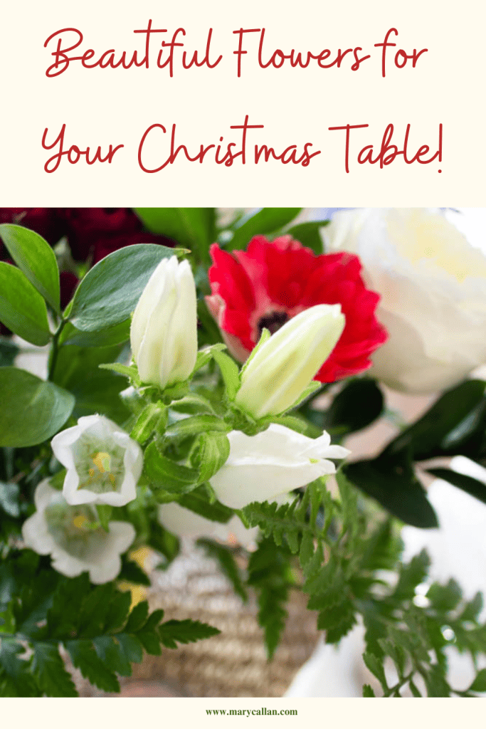 Beautiful Flowers for your Christmas table