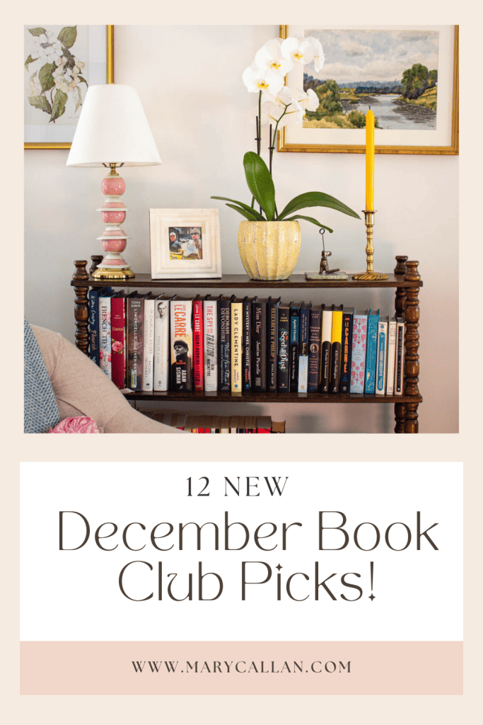 Pinterest Pin 12 New December Book Club Picks